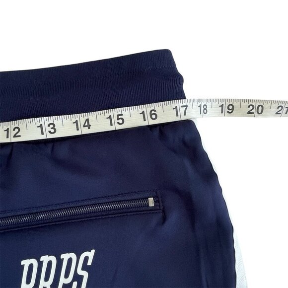 PRPS Mens Track Pants XL Navy Blue Sweatpant Joggers Zip Pockets Straight Leg - Picture 11 of 16